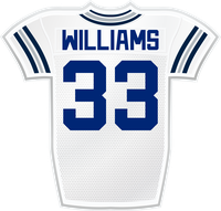 Javonte Williams DAL jersey