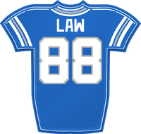 Kendrick Law DET jersey