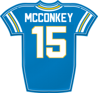 Ladd McConkey LAC jersey