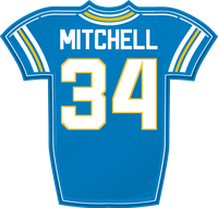Keaton Mitchell LAC jersey