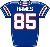 Jackson Hawes BUF jersey