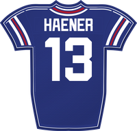Jake Haener NYG jersey